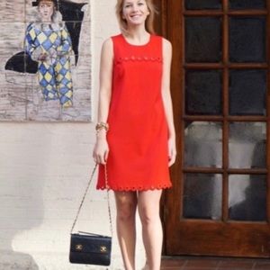 J. Crew Red Groomet Midi Dress